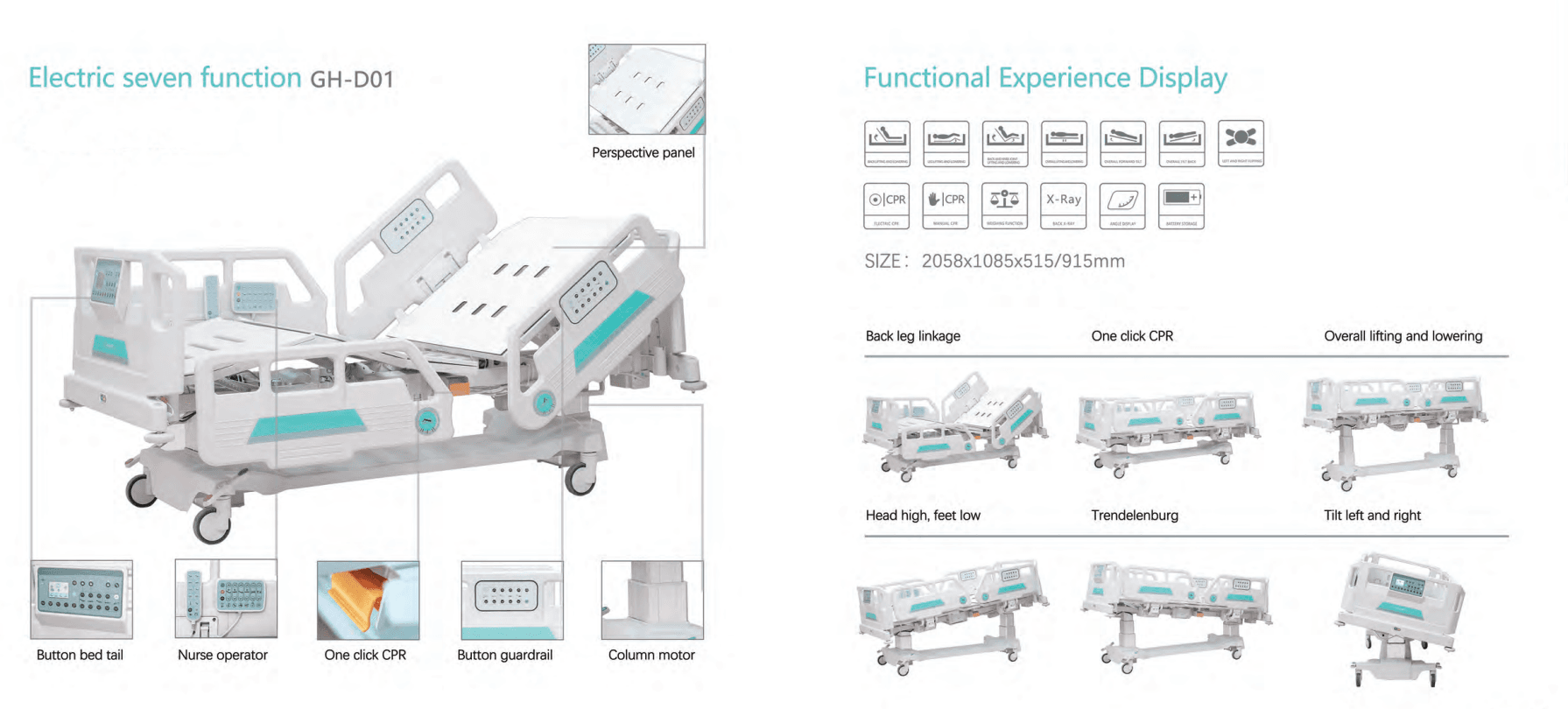 Medical Bed Features